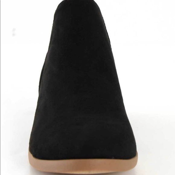 1 LEFT size 6 Black/brown trimming ankle booties - Picture 6 of 8